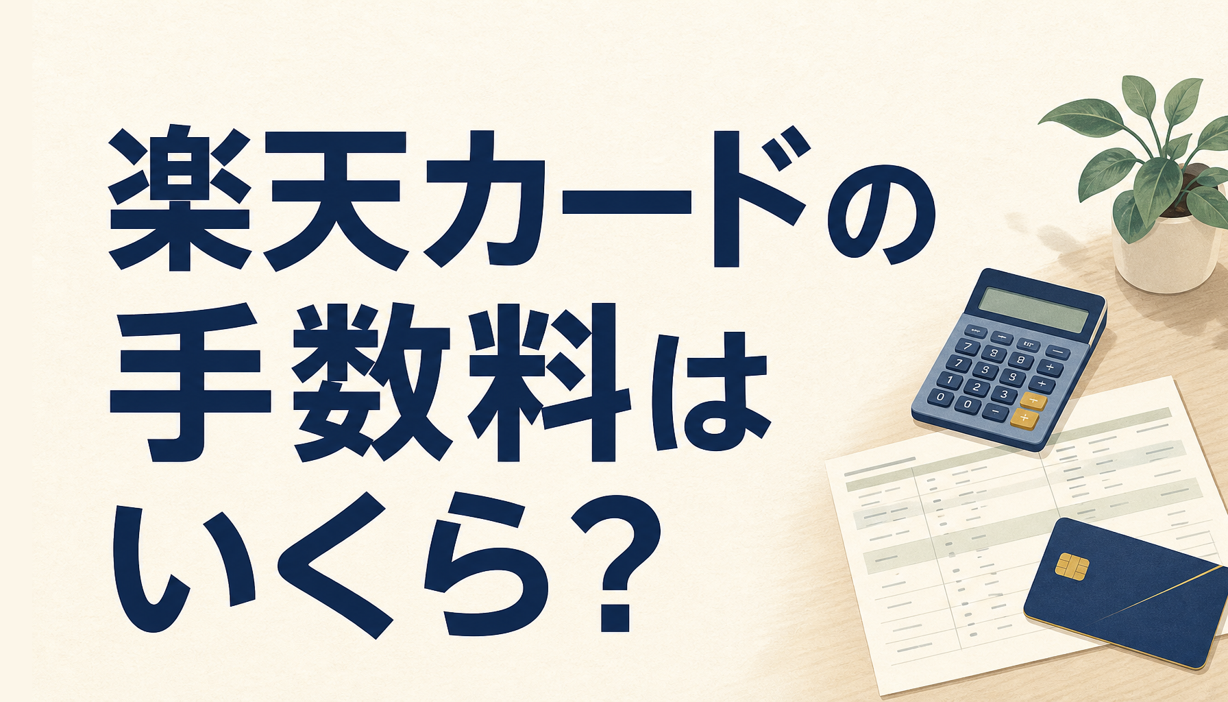 楽天カードの手数料はいくら?分割その他に必要な手数料を詳しく解説していくから読めば疑問が解消するよ!