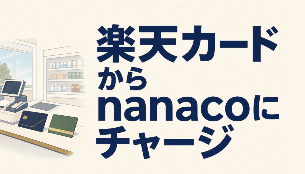 楽天カードからnanacoにチャージしてポイントはもらえる？