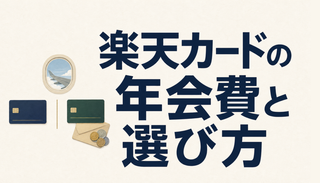 楽天カードの年会費は無料？有料カードとの違いと選び方