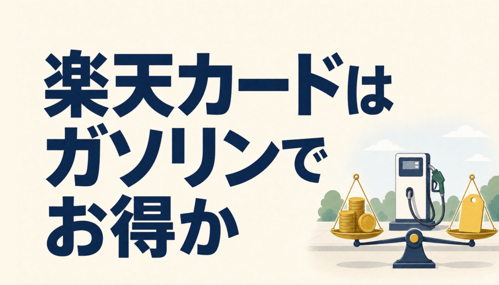 楽天カードはガソリンスタンドでどれだけお得？賢い使い方