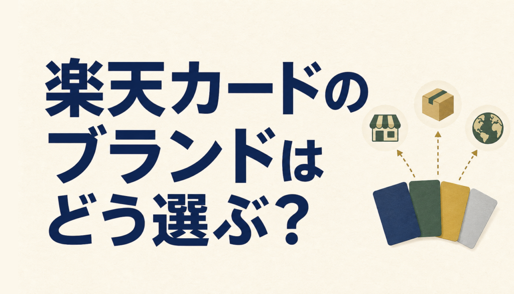 楽天カードのブランドはどう選ぶ？変更はできる？