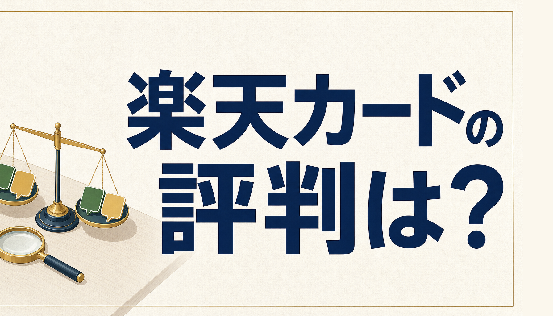 楽天カードの評判は?評判の受け止め方は?評判は大切な情報源だけど扱い方を間違えてはいけない!