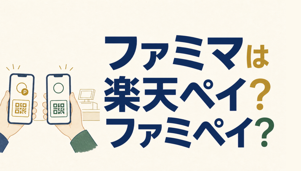 楽天ペイ？ファミペイ？どっちの方がファミマでトク？