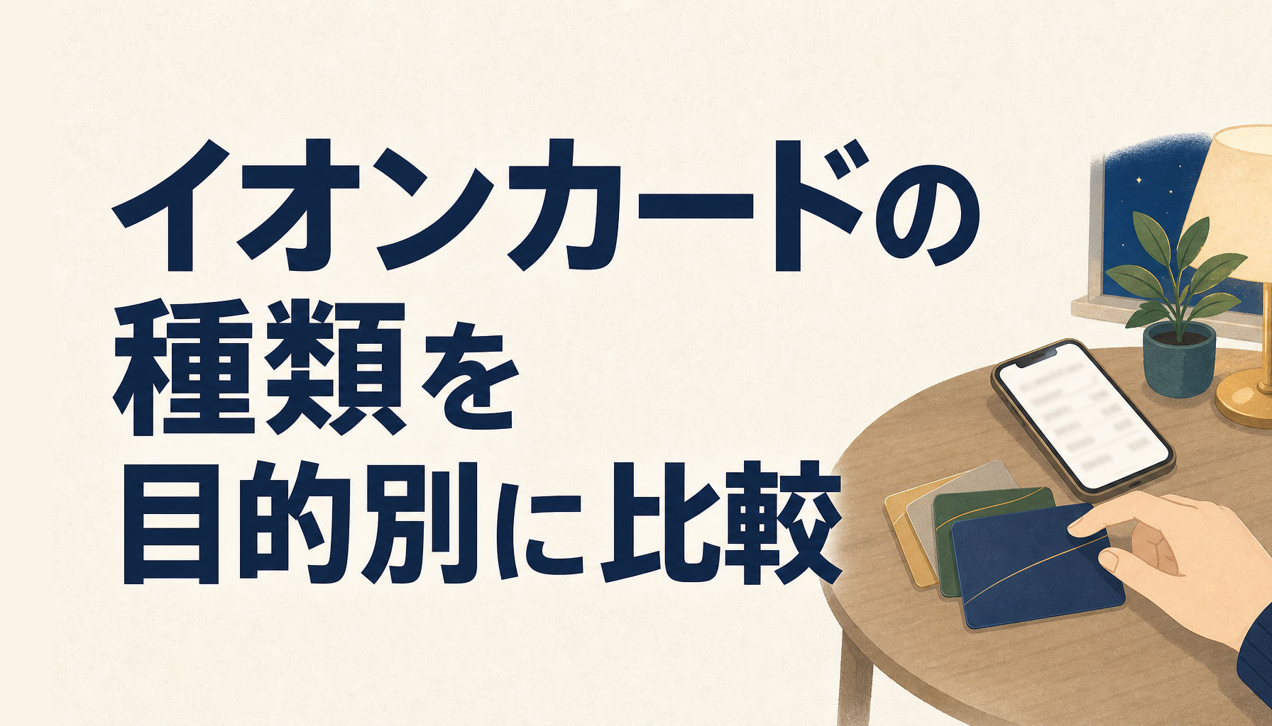 イオンカードの種類を目的別に比較|WAON・交通系・JALマイル・給油の選び方と、種類を変える前の確認点