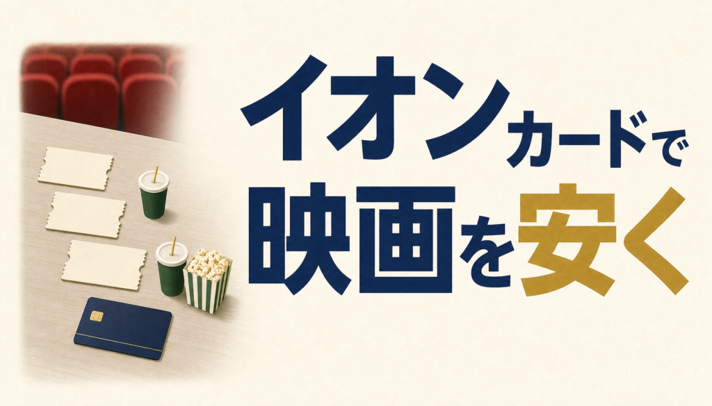 イオンカードの映画割引がお得！優待チケットで安く見る方法