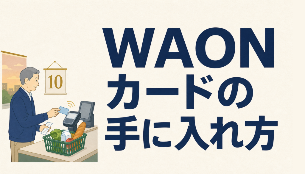 WAONカードの手に入れ方とチャージ方法、ポイントの貯め方・使い方