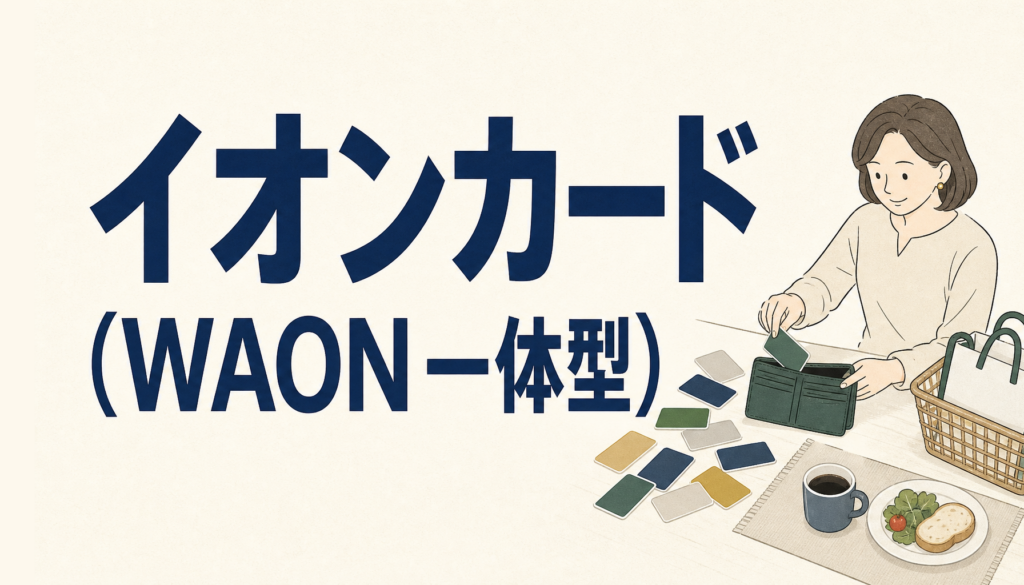 イオンカード（WAON一体型）はメチャ楽で便利なくせにお得なズルいヤツ