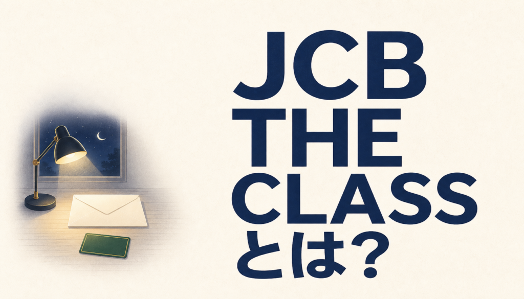JCB THE CLASSとは？年会費・特典と、招待に近づくための考え方