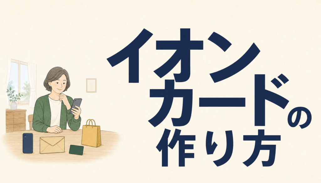 イオンカードの作り方を知りたい方へ！3つの方法からカンタンなものを選ぼう