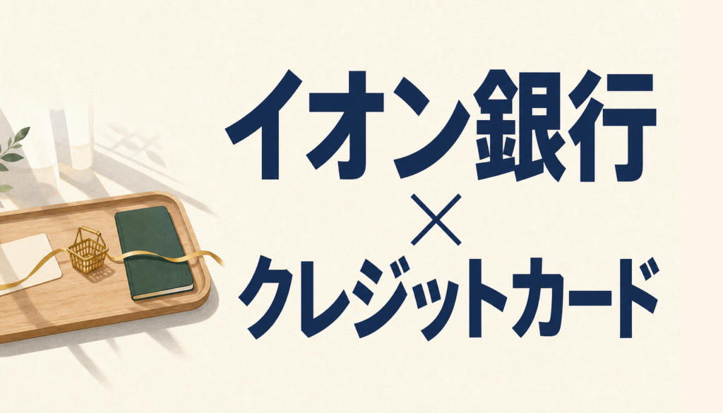 イオン銀行×クレジットカード＝イオンカード。この組み合わせは神！