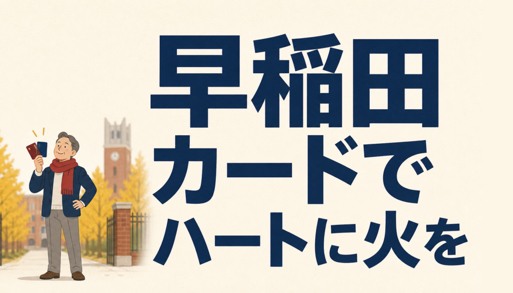早稲田カードでハートに火をつけろ！